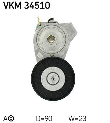 Rolo tensor da correia trapezoidal estriada SKF ref. VKM 34510